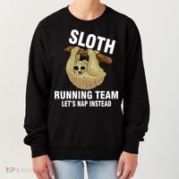 Sloth Running Team Let's Nap Instead Women's Sweatshirt thumb 0
