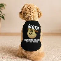 Sloth Running Team Let's Nap Instead Doggie Tank thumb 2