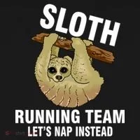 Sloth Running Team Let's Nap Instead Doggie Tank thumb 4