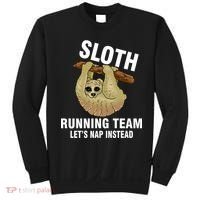 Sloth Running Team Let's Nap Instead Sweatshirt thumb 0