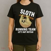 Sloth Running Team Let's Nap Instead T-Shirt thumb 4