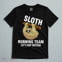 Sloth Running Team Let's Nap Instead T-Shirt thumb 5