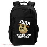 Sloth Running Team Let's Nap Instead Backpack thumb 0