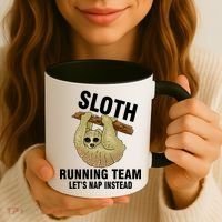 Sloth Running Team Let's Nap Instead Coffee Mug thumb 3