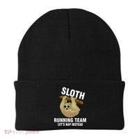 Sloth Running Team Let's Nap Instead Beanie thumb 0