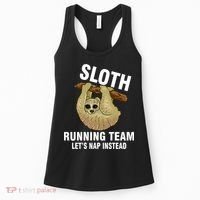 Sloth Running Team Let's Nap Instead Women's Tank Top thumb 0
