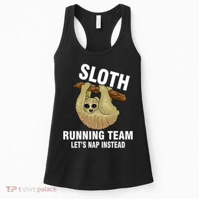 Sloth Running Team Let's Nap Instead Women's Tank Top