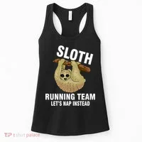 Sloth Running Team Let's Nap Instead Women's Tank Top thumb 0