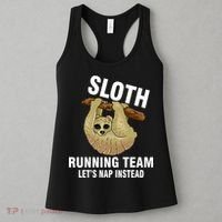 Sloth Running Team Let's Nap Instead Women's Tank Top thumb 3