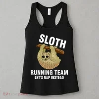 Sloth Running Team Let's Nap Instead Women's Tank Top thumb 3