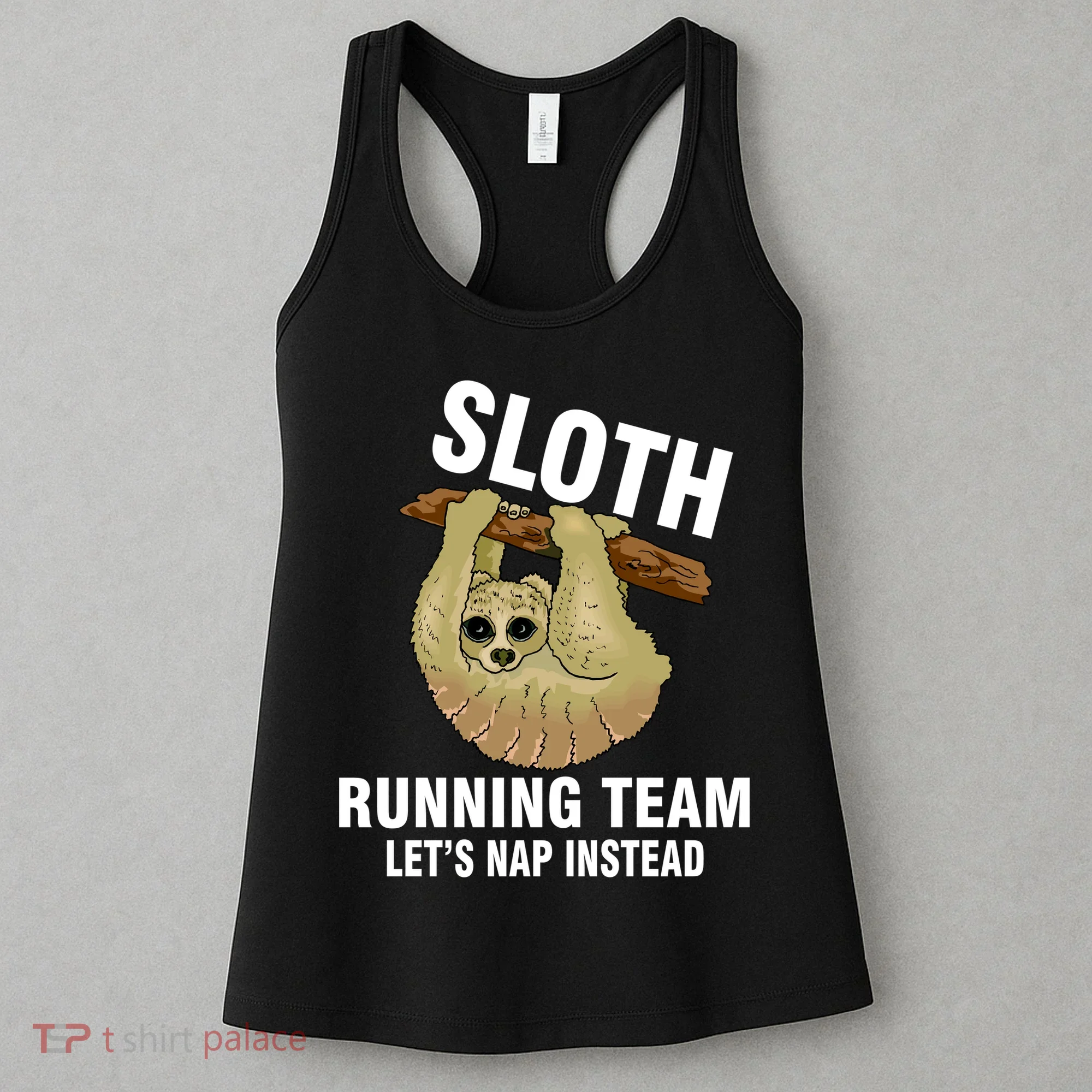 Sloth Running Team Let's Nap Instead Women's Tank Top