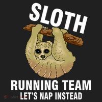 Sloth Running Team Let's Nap Instead Hat thumb 2