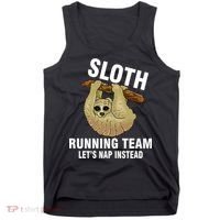 Sloth Running Team Let's Nap Instead Tank Top thumb 0