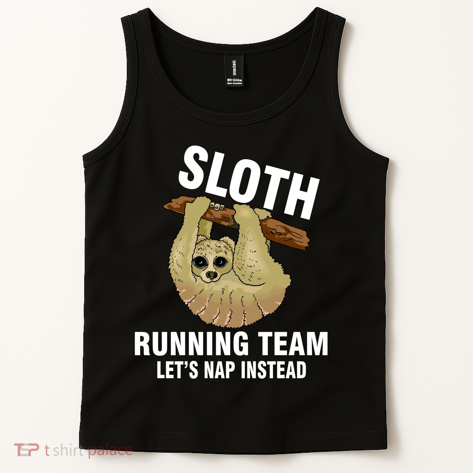 Sloth Running Team Let's Nap Instead Tank Top