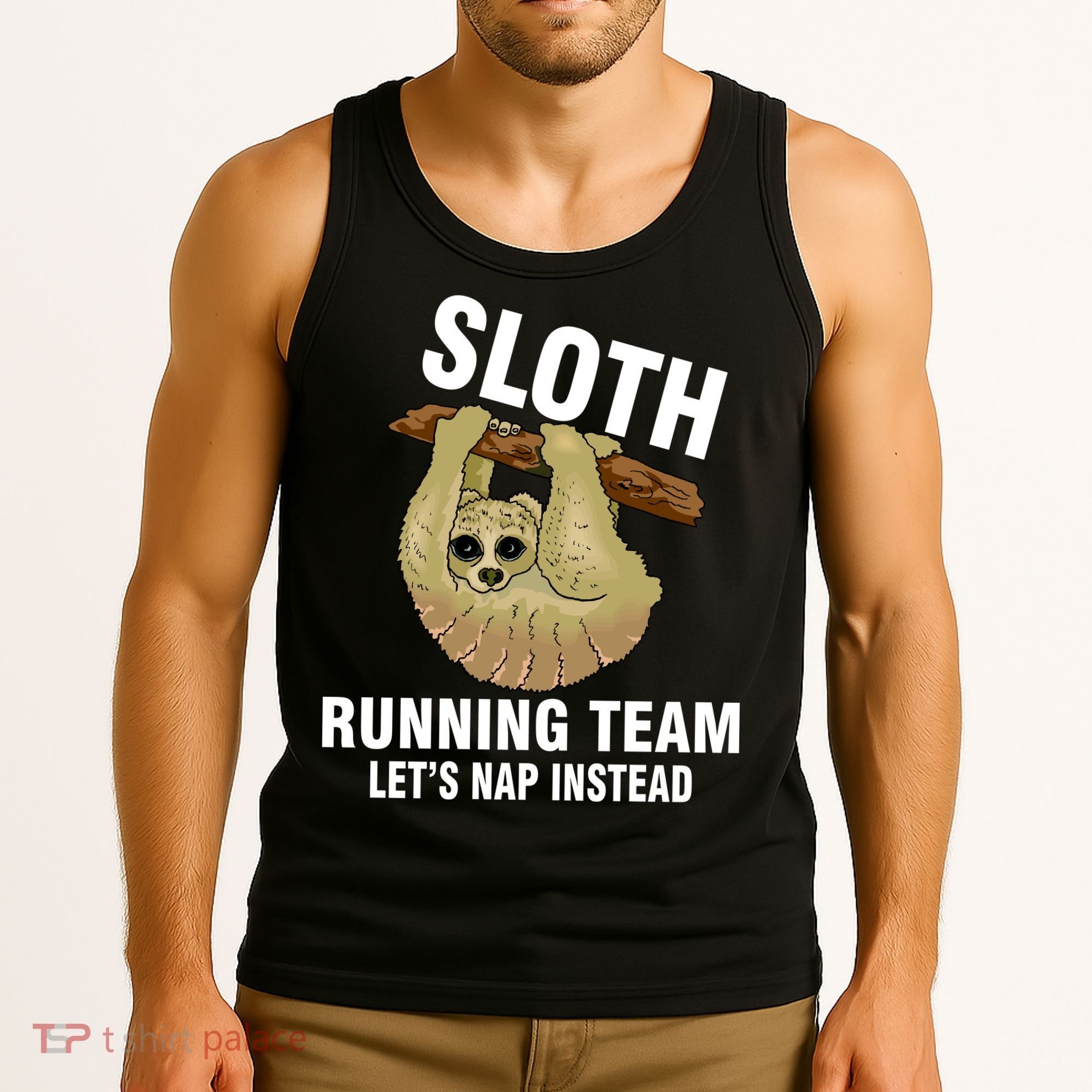 Sloth Running Team Let's Nap Instead Tank Top