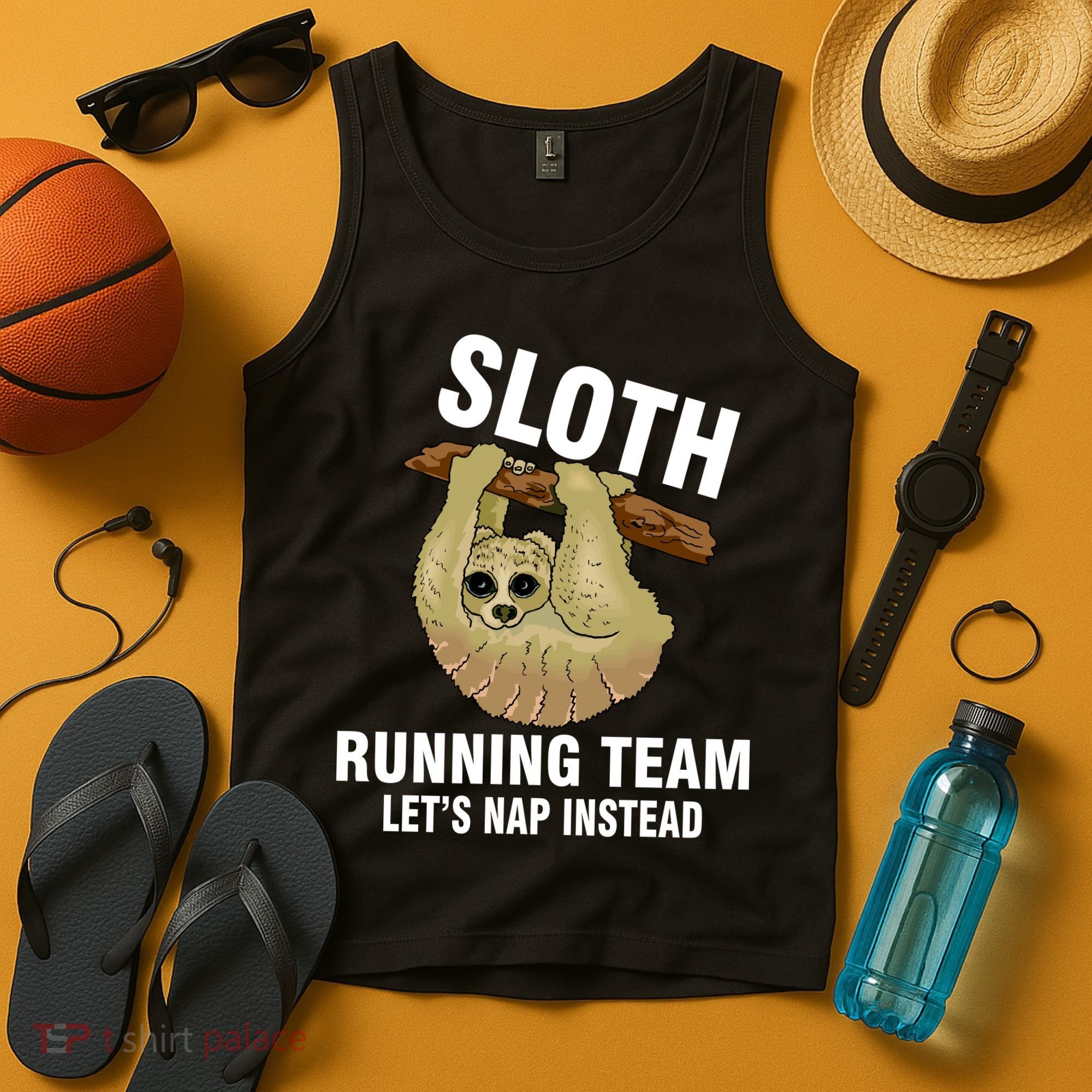 Sloth Running Team Let's Nap Instead Tank Top