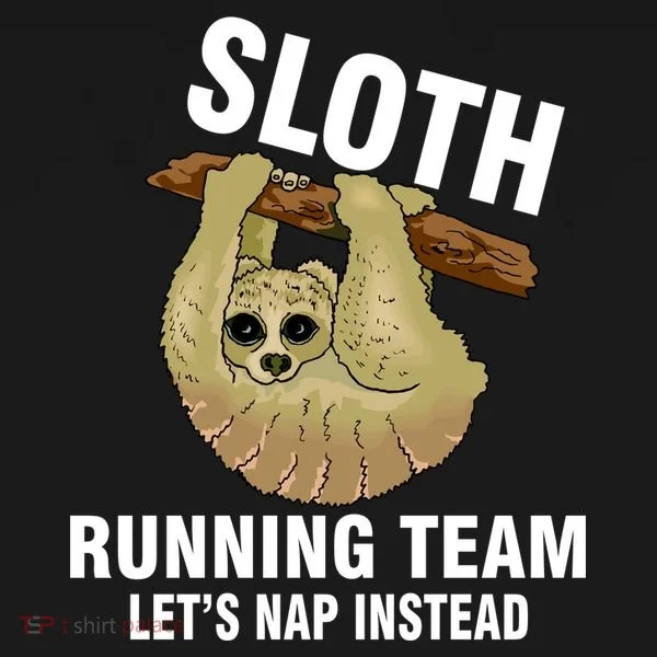 Sloth Running Team Let's Nap Instead Women's Long Sleeve Shirt