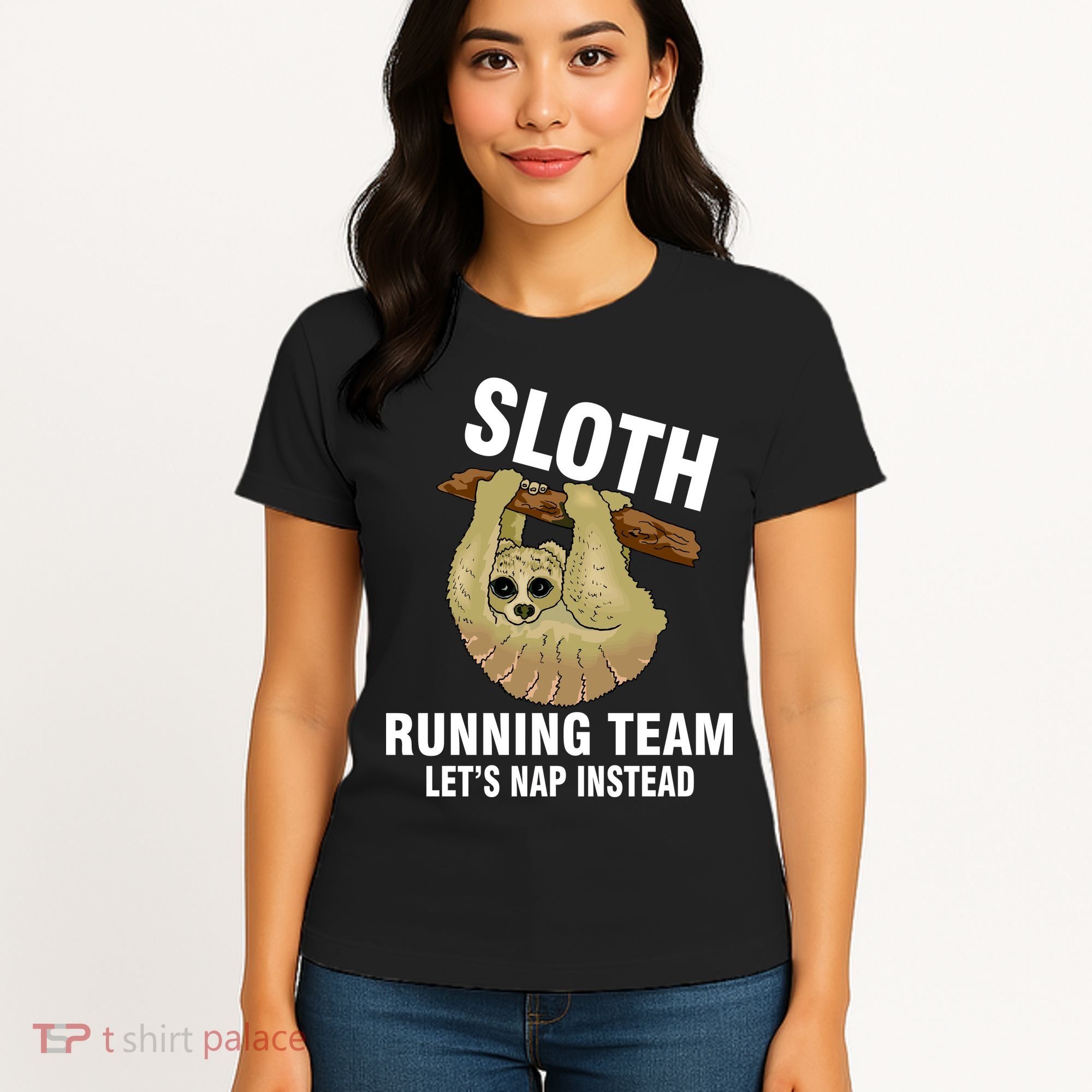 Sloth Running Team Let's Nap Instead Women's T-Shirt