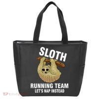 Sloth Running Team Let's Nap Instead Tote Bag thumb 0