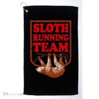 Sloth Running Team Vintage Golf Towel