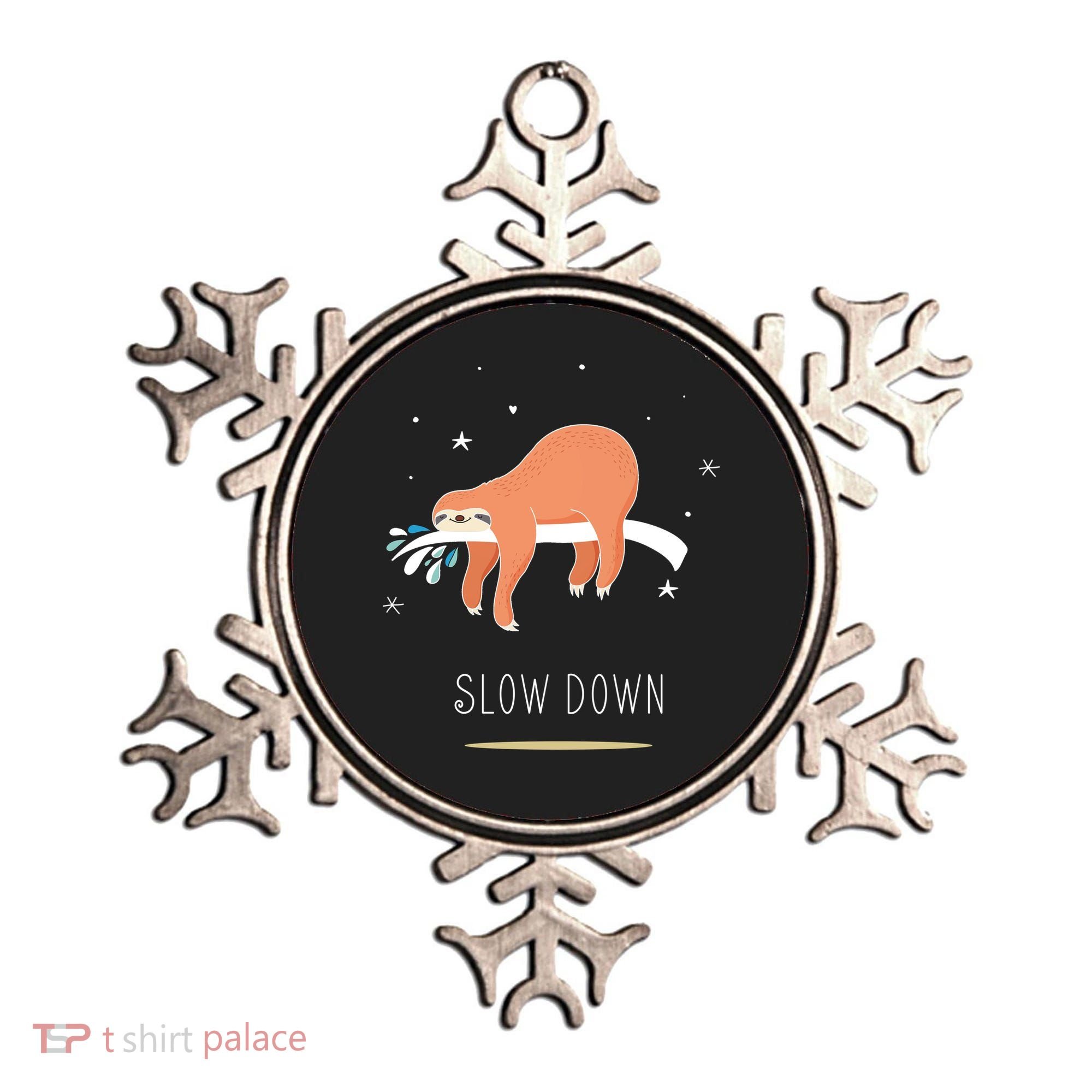 Sloth Slow Down Ornament