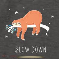 Sloth Slow Down Vector Backpack thumb 2