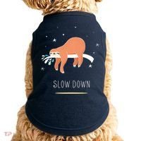 Sloth Slow Down Doggie Tank thumb 0