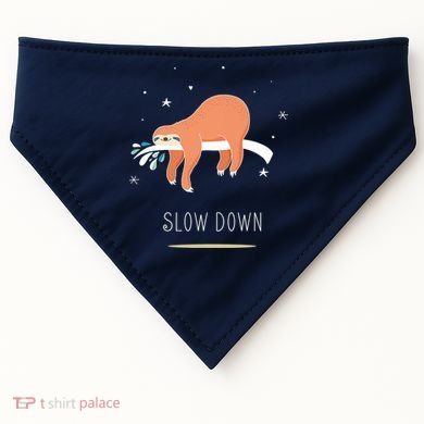 Sloth Slow Down USA-Made Doggie Bandana