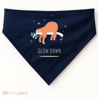 Sloth Slow Down USA-Made Doggie Bandana thumb 0