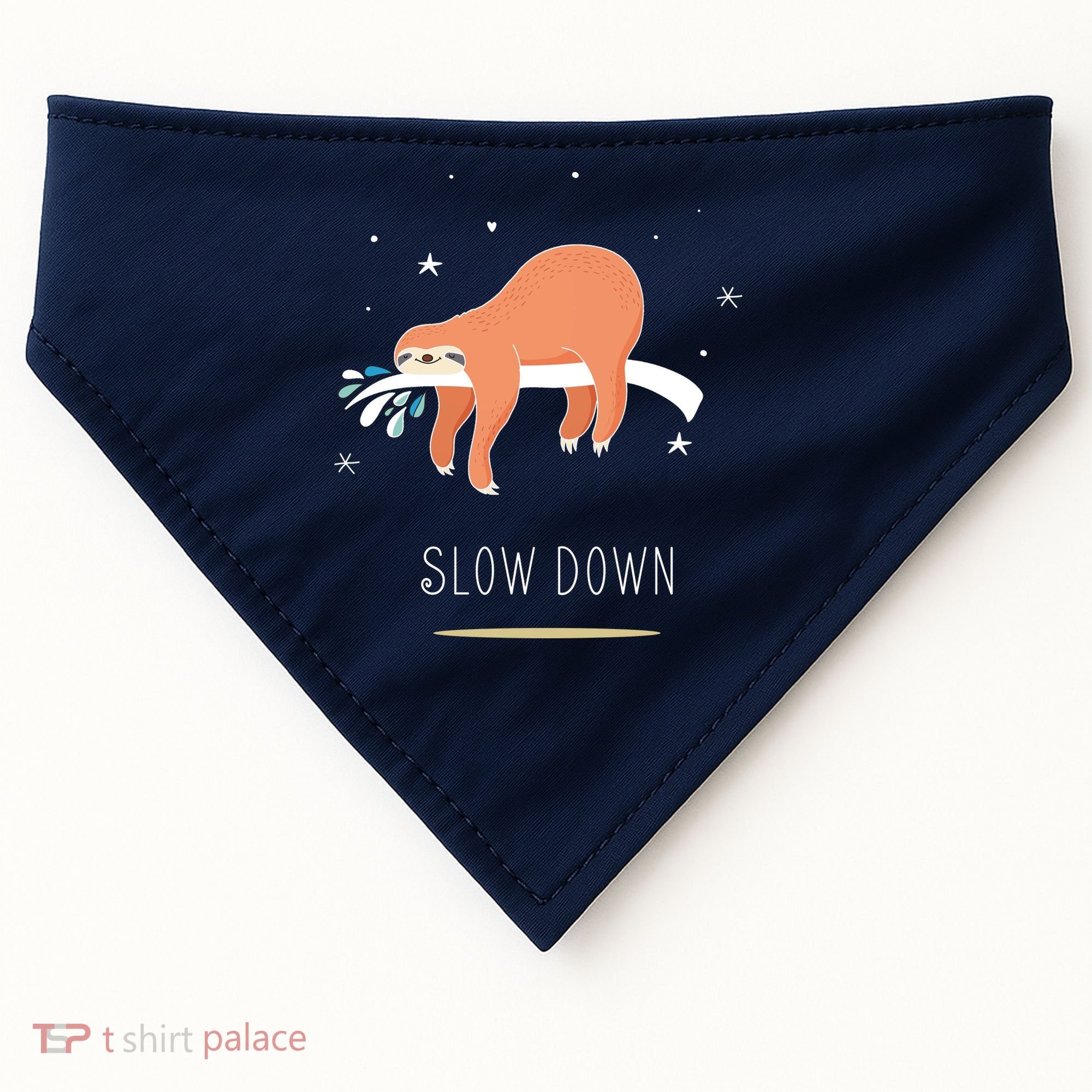 Sloth Slow Down USA-Made Doggie Bandana