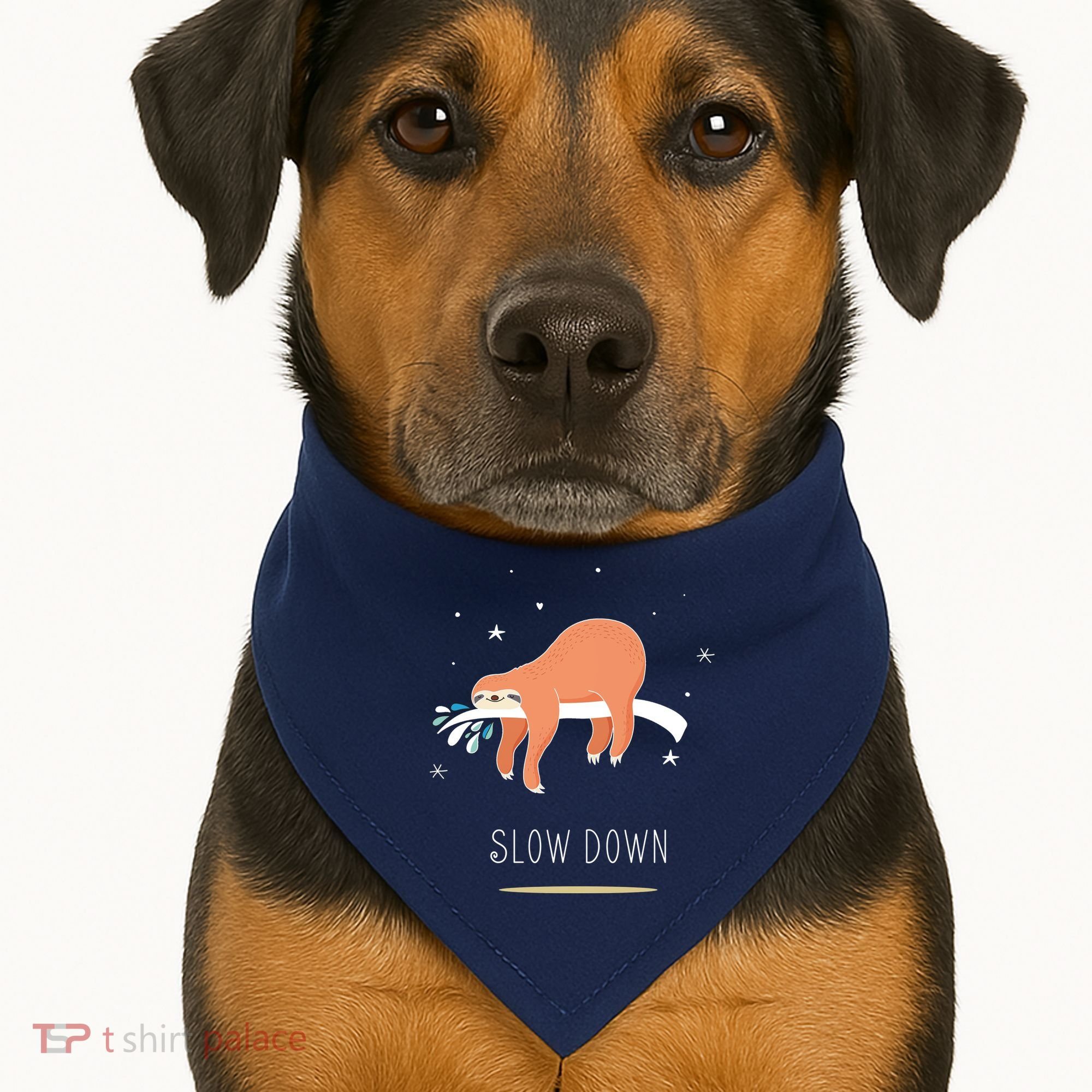 Sloth Slow Down USA-Made Doggie Bandana