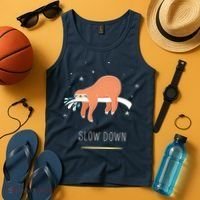 Sloth Slow Down Tank Top thumb 4