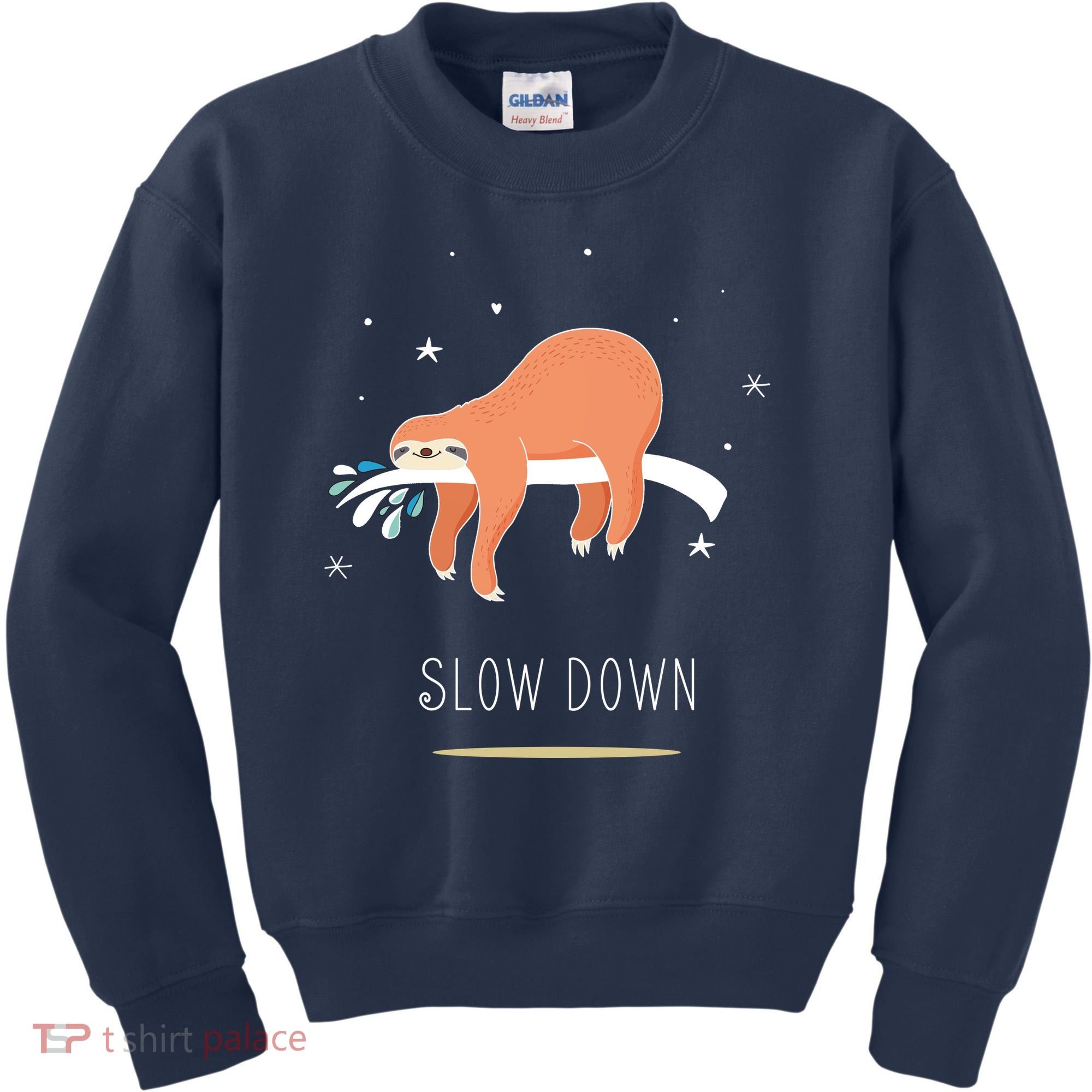 Sloth Slow Down Kids Sweatshirt