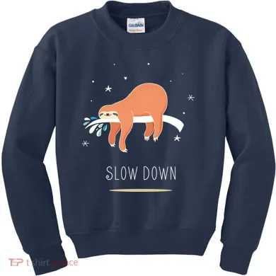 Sloth Slow Down Kids Sweatshirt