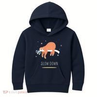 Sloth Slow Down Kids Hoodie thumb 0