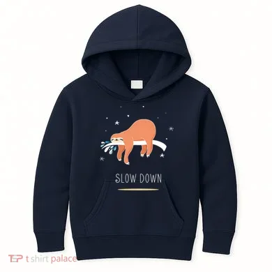 Sloth Slow Down Kids Hoodie