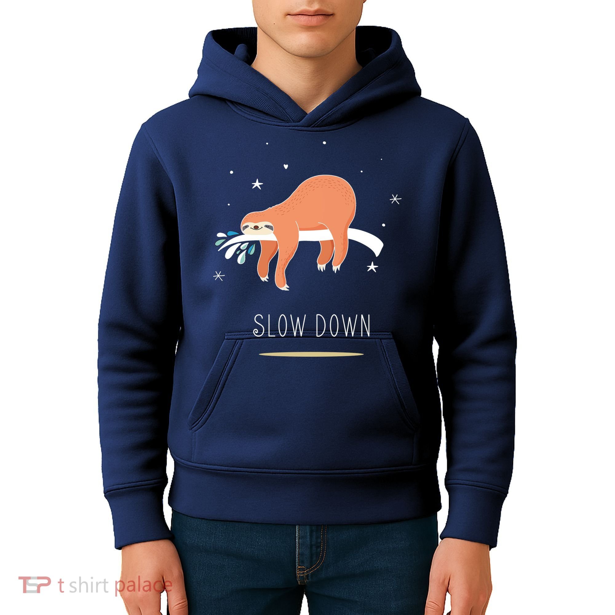 Sloth Slow Down Kids Hoodie