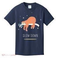 Sloth Slow Down Kids T-Shirt thumb 0