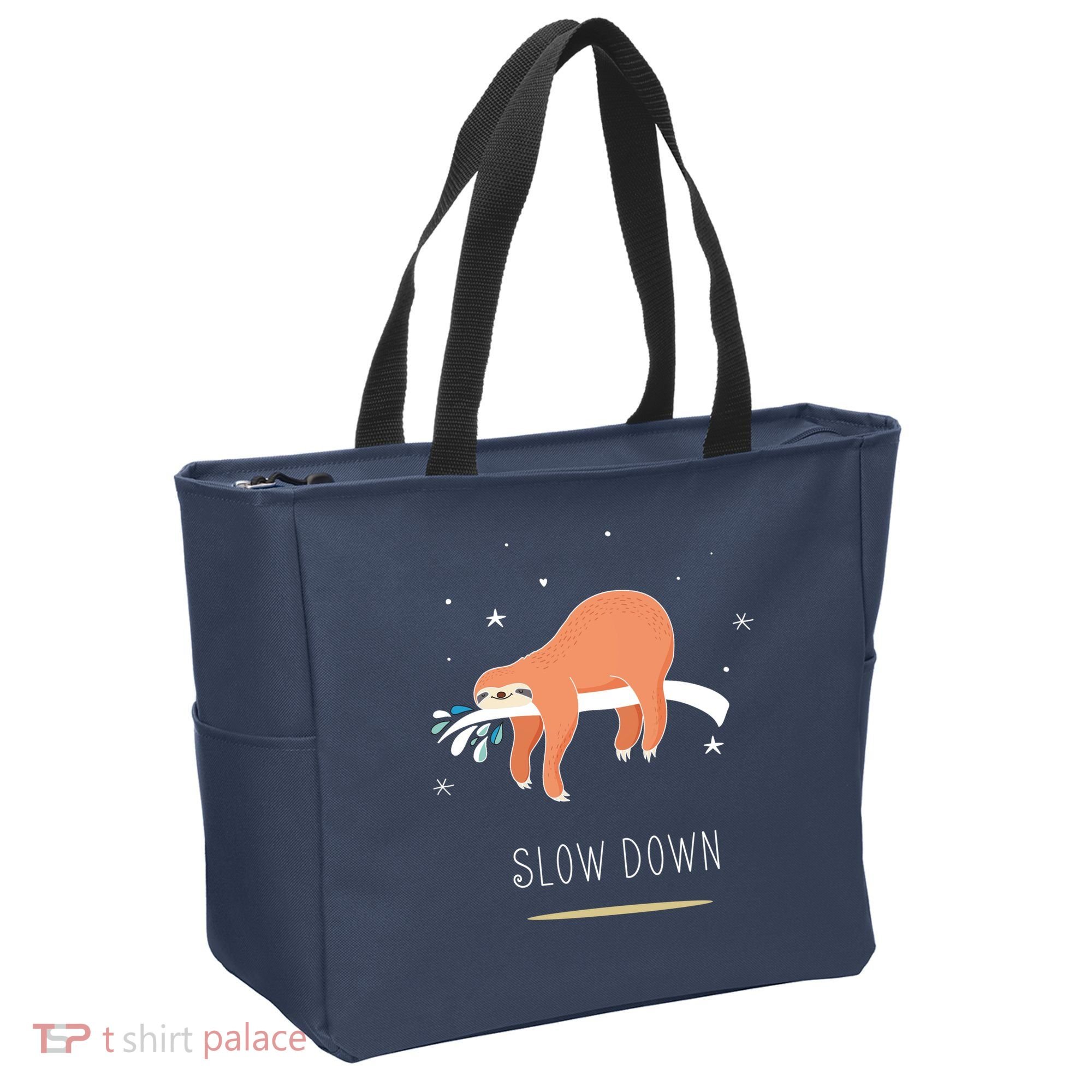 Sloth Slow Down Tote Bag