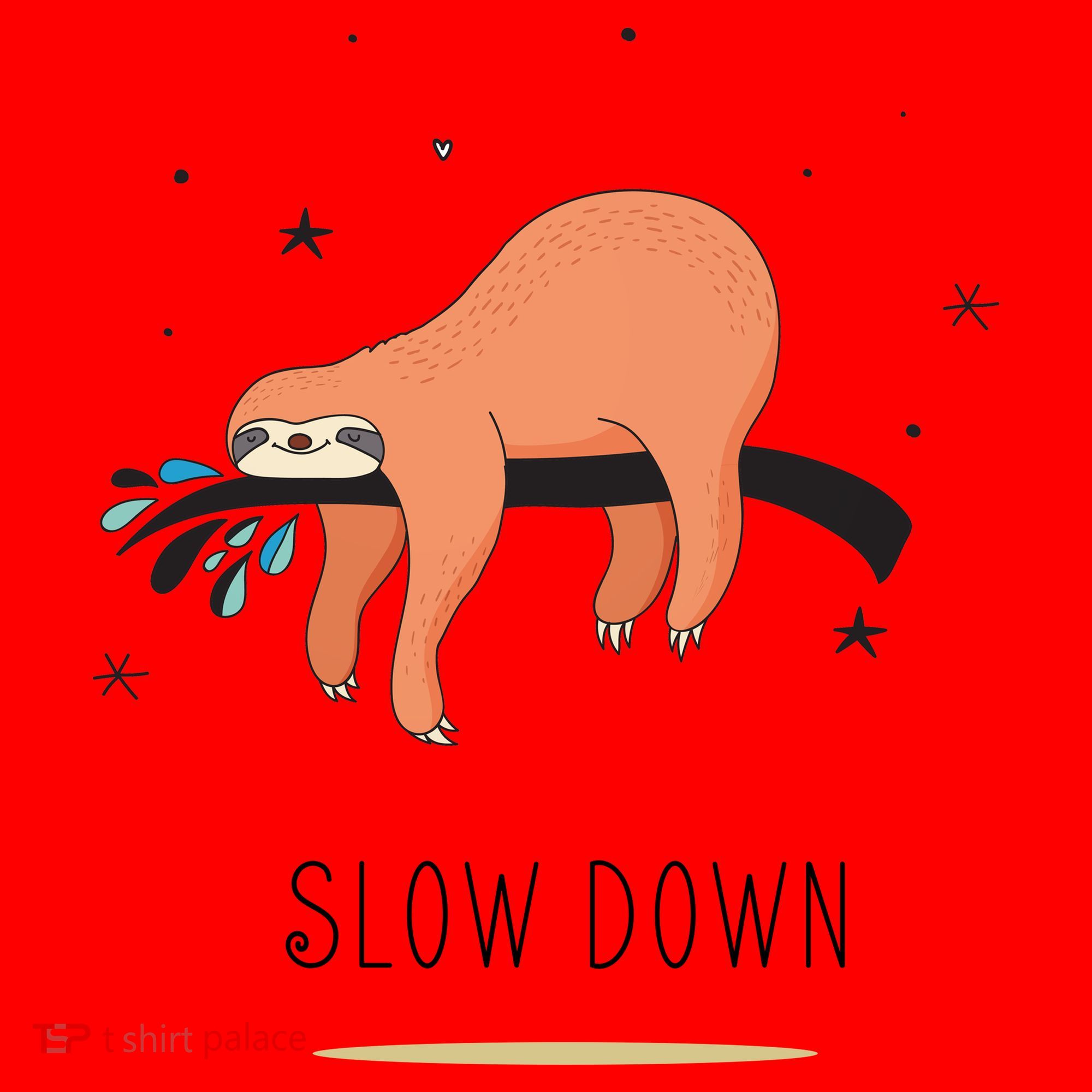Sloth Slow Down Santa Hat