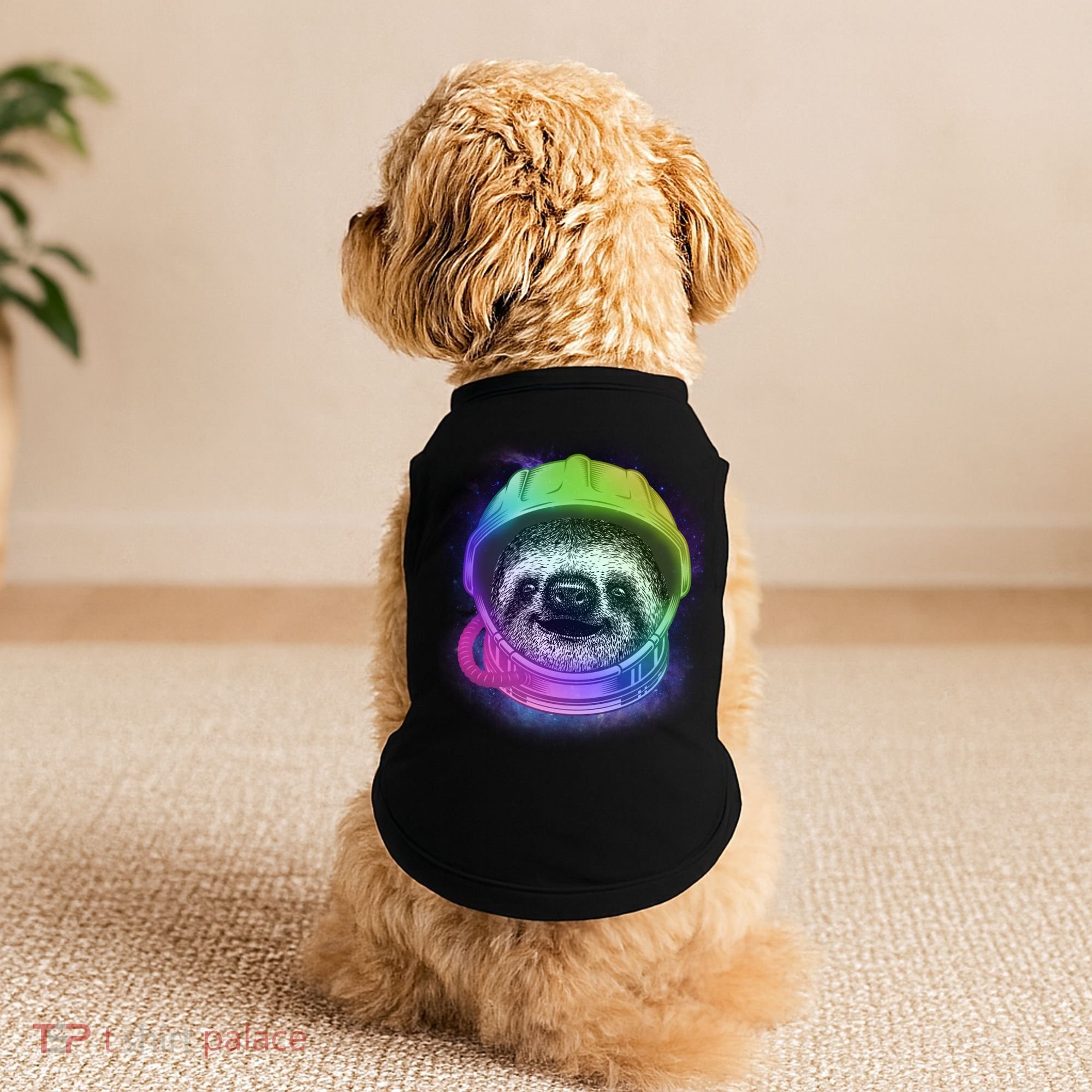 Sloth Spaceman Doggie Tank