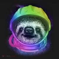 Sloth Spaceman Doggie Tank thumb 4
