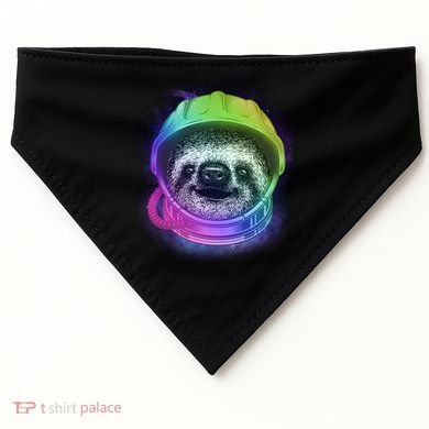 Sloth Spaceman USA-Made Doggie Bandana
