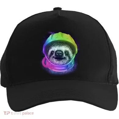 Sloth Spaceman Five-Panel Snapback Cap