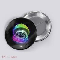 Sloth Spaceman Button thumb 0