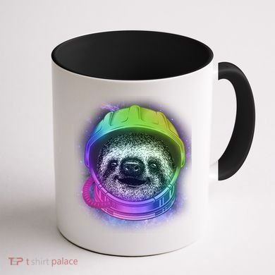 Sloth Spaceman Coffee Mug back