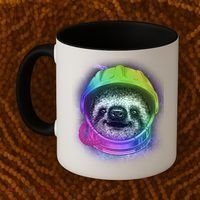 Sloth Spaceman Coffee Mug thumb 2