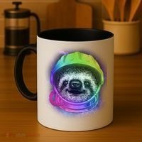 Sloth Spaceman Coffee Mug thumb 4