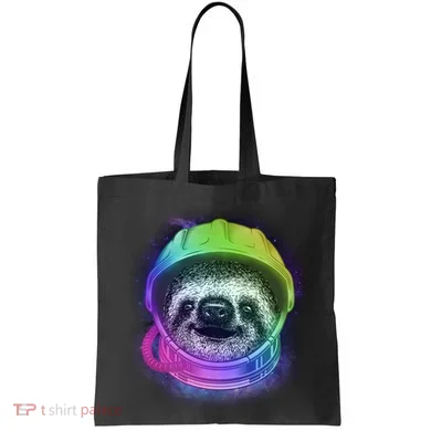 Sloth Spaceman Tote Bag