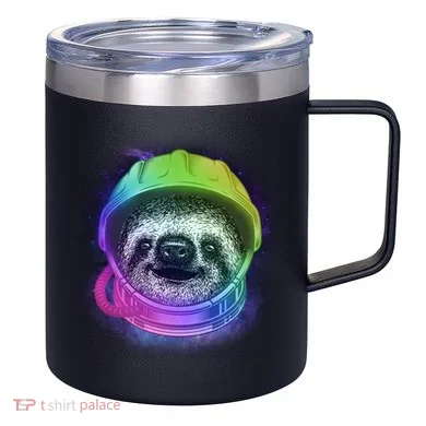Sloth Spaceman 12oz Stainless Steel Coffee Mug